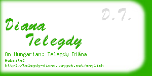 diana telegdy business card